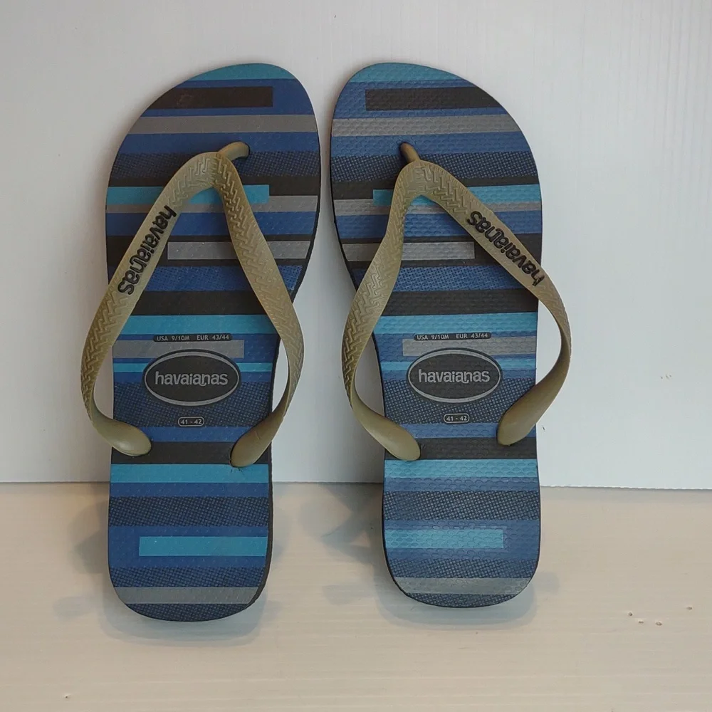 Men's Havaianas Classic Flip-Flops Blue/Gray/Black